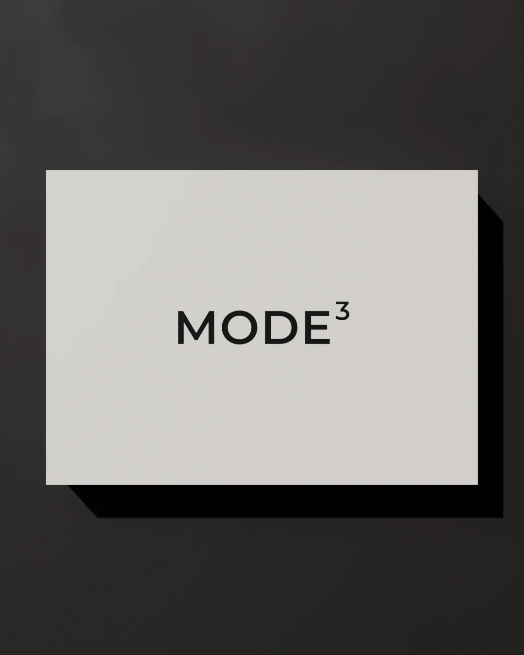 The MODE³ set, boxed